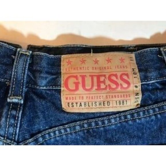 Guess Chino High Rise‎ Jean Shorts Womens Sz 10M - Picture 6 of 11